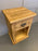Authentic Light Waxed Open Bedside Table - Kubek Furniture