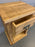 Authentic Light Waxed Open Bedside Table - Kubek Furniture