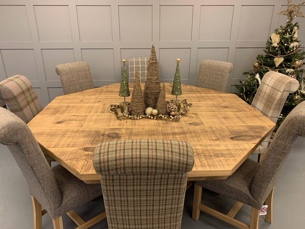 Authentic Light Wax Octagonal Table - Kubek Furniture