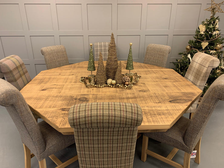 Authentic Light Wax Octagonal Table - Kubek Furniture