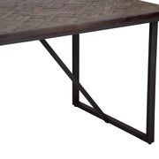 Bali Teak & Iron 1.6m Fixed Top Table