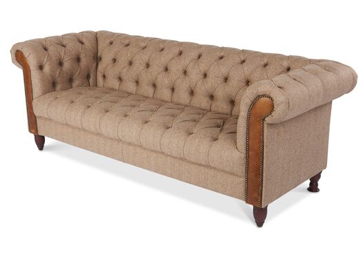 Bamford Chesterfield in Traditional Camel with Brown Cerrato - Kubek Furniture