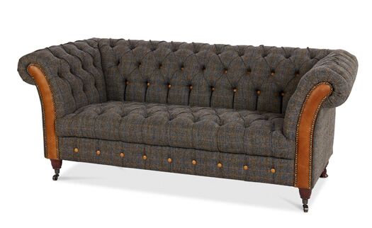 Bretby 2-Seater Sofa in Uist Night with Brown Cerrato – Kubek