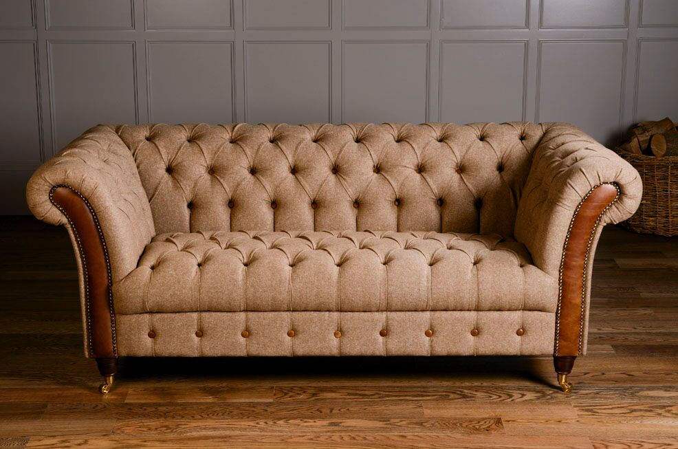 Camel chesterfield deals sofa