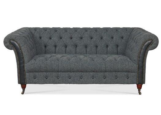 Bretby Sofa in Vintage Flint with Black Cerrato