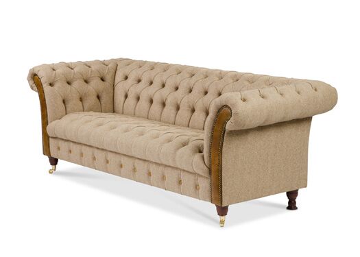 Bretby Sofa in Traditional Camel with Brown Cerrato - Kubek Furniture