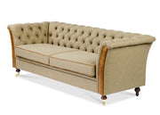 Caesar Chesterfield in Traditional Camel with Brown Cerrato - Kubek Furniture