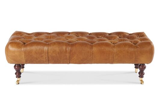 Caesar Bench in Brown Cerrato Kubek Furniture