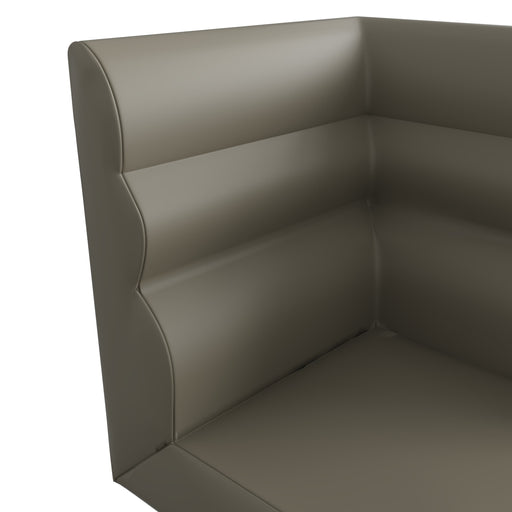 Idaho Corner Dining Bench in Taupe
