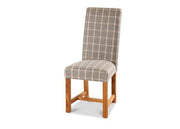 Country Dining Chair In Reflection Hessian - Kubek Furniture