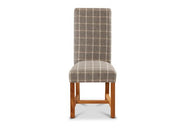 Country Dining Chair In Reflection Hessian - Kubek Furniture