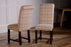 Rollback Dining Chair in Multi-Spot Natural with Dark Leg - Kubek Furniture