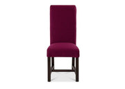 Rollback Dining Chair in Piccadilly Circle Brown Pink with Dark Leg - Kubek Furniture