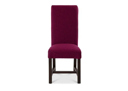 Rollback Dining Chair in Piccadilly Circle Brown Pink with Dark Leg - Kubek Furniture