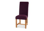 Rollback Dining Chair in Spectrum Covent with Lava Leg - Kubek Furniture