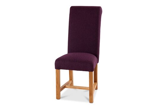 Rollback Dining Chair in Spectrum Covent with Lava Leg - Kubek Furniture
