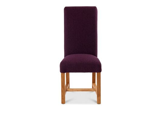 Rollback Dining Chair in Spectrum Covent with Lava Leg - Kubek Furniture