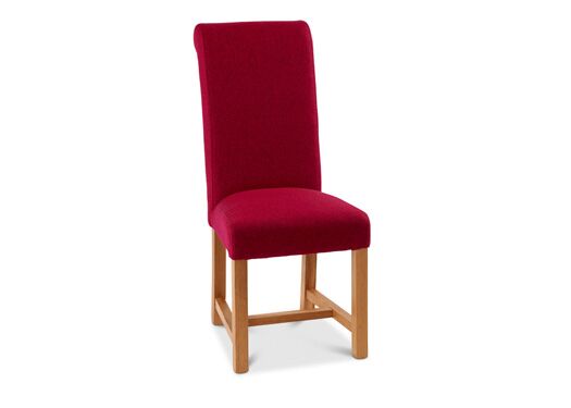 Rollback Dining Chair in Spectrum Pallmall with Lava Leg - Kubek Furniture