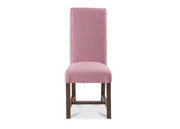 Rollback Dining Chair in Parquet Lilac with Lava Leg - Kubek Furniture