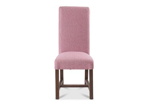 Rollback Dining Chair in Parquet Lilac with Lava Leg - Kubek Furniture