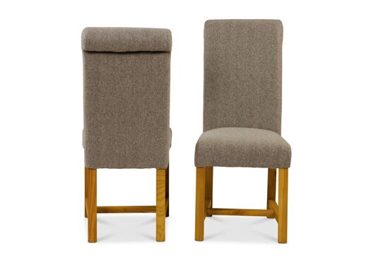 Rollback Dining Chair in Traditional Hessian - Kubek Furniture