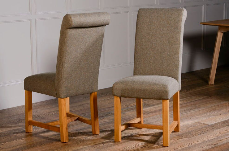 Rollback Dining Chair in Glamis Opal - Kubek Furniture