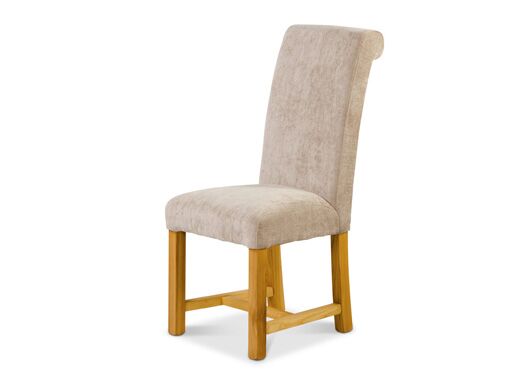 Rollback Dining Chair in Mink Velvet - Kubek Furniture