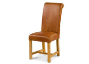 Rollback Dining Chair in Tan Cerrato - Kubek Furniture