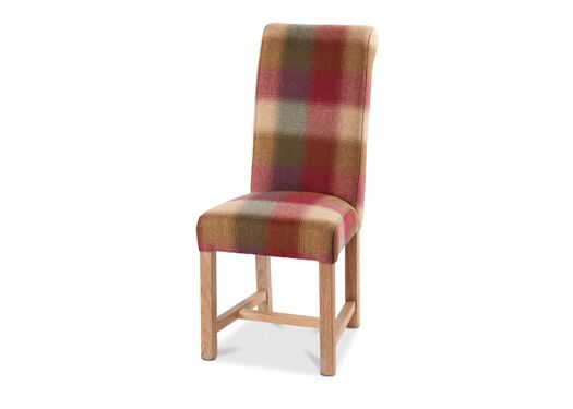 Rollback Dining Chair in Kilnsey Rhodolite with Java Leg - Kubek Furniture