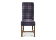Rollback Dining Chair in Milan Heather with Truffle Leg - Kubek Furniture