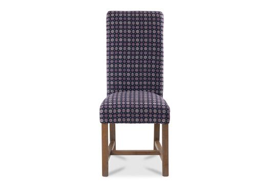 Rollback Dining Chair in Milan Heather with Truffle Leg - Kubek Furniture