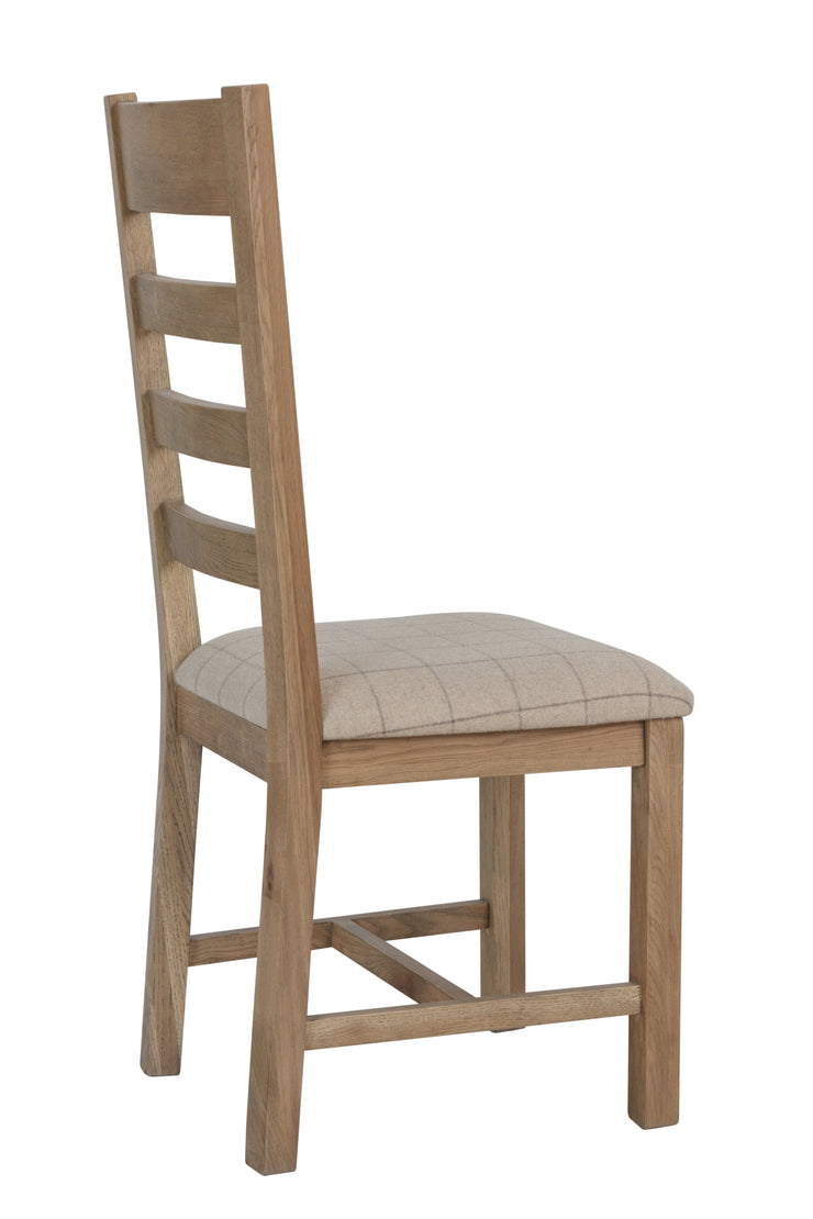 Hatton Slatted Dining Chair (Natural Check)
