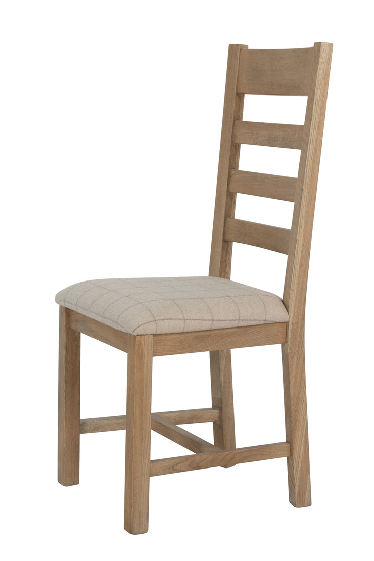 Hatton Slatted Dining Chair (Natural Check)