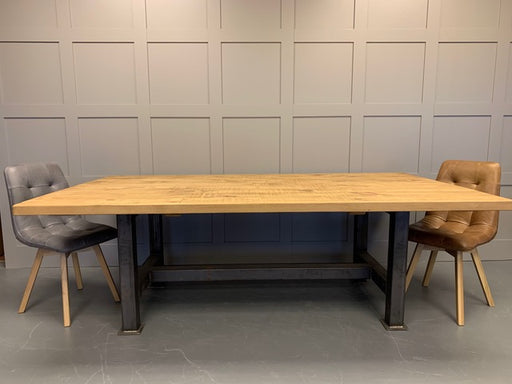 The Hawker Industrial Plank Dining Table