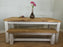The Artisan White Painted Plank Dining Table with Bench