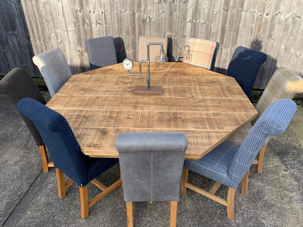 Authentic Light Wax Octagonal Table - Kubek Furniture