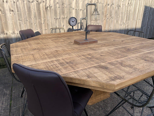 Authentic Light Wax Octagonal Table - Kubek Furniture