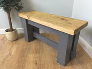The Artisan Grey Painted Bench