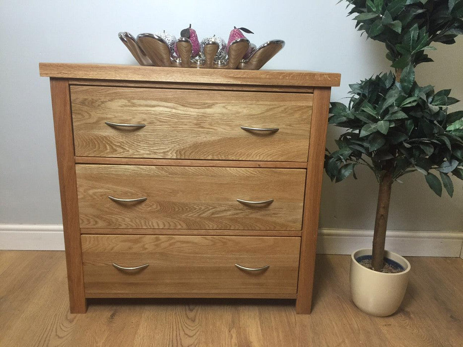 The Quercus Oak Rustic Chest Of Drawers