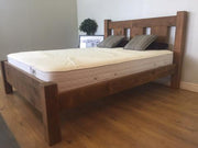 The Authentic Waxed Slat Bed + Hotel Deluxe Mattress - Kubek Furniture