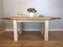 The Artisan White Painted Plank Dining Table with Leaf