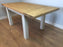 The Artisan White Painted Plank Dining Table with Leaf