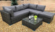 Savannah Corner Group Sofa Set In Grey - Kubek Furniture