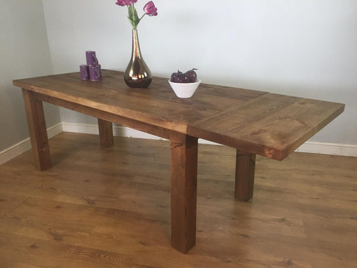 The Authentic Waxed Plank Dining Table with Leaf