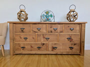 The Authentic Waxed Large Multi-Drawer Chest