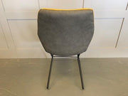 Leyton Two-Tone Chair in Yellow and Grey - Kubek Furniture
