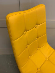 Menson Dining Chair in Yellow - Kubek Furniture