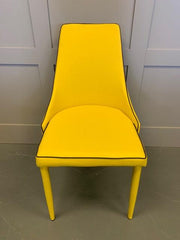 Duncan Dining Chair in Mustard Yellow - Kubek Furniture