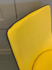 Duncan Dining Chair in Mustard Yellow - Kubek Furniture