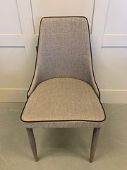 Duncan Dining Chair in Light Grey - Kubek Furniture